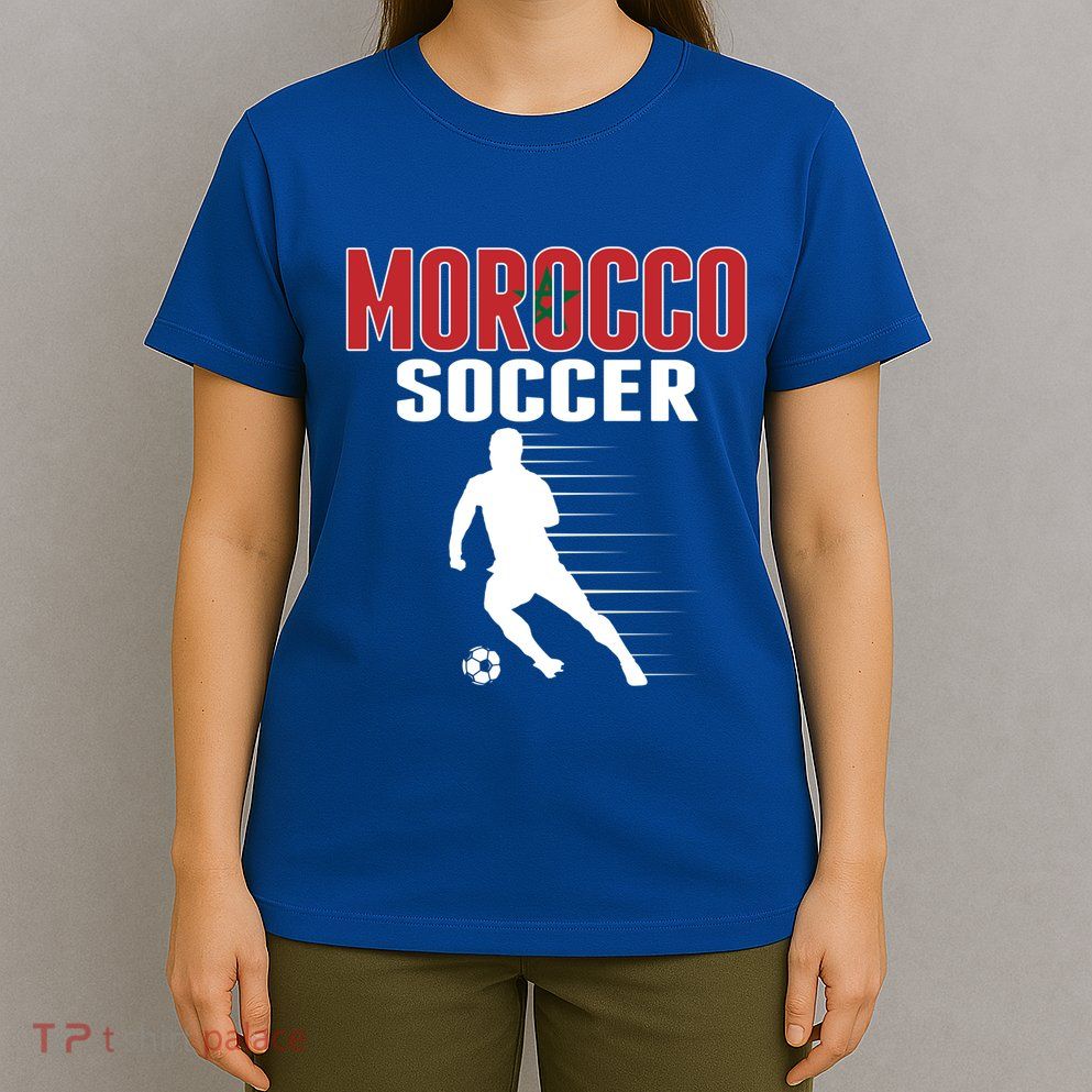 Morocco Soccer Fans Jersey Great Gift Moroccan Football Supporters Cool Gift T-Shirt