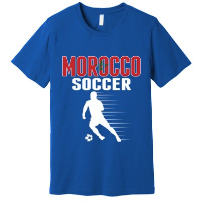 Morocco Soccer Fans Jersey Great Gift Moroccan Football Supporters Cool Gift Premium T-Shirt