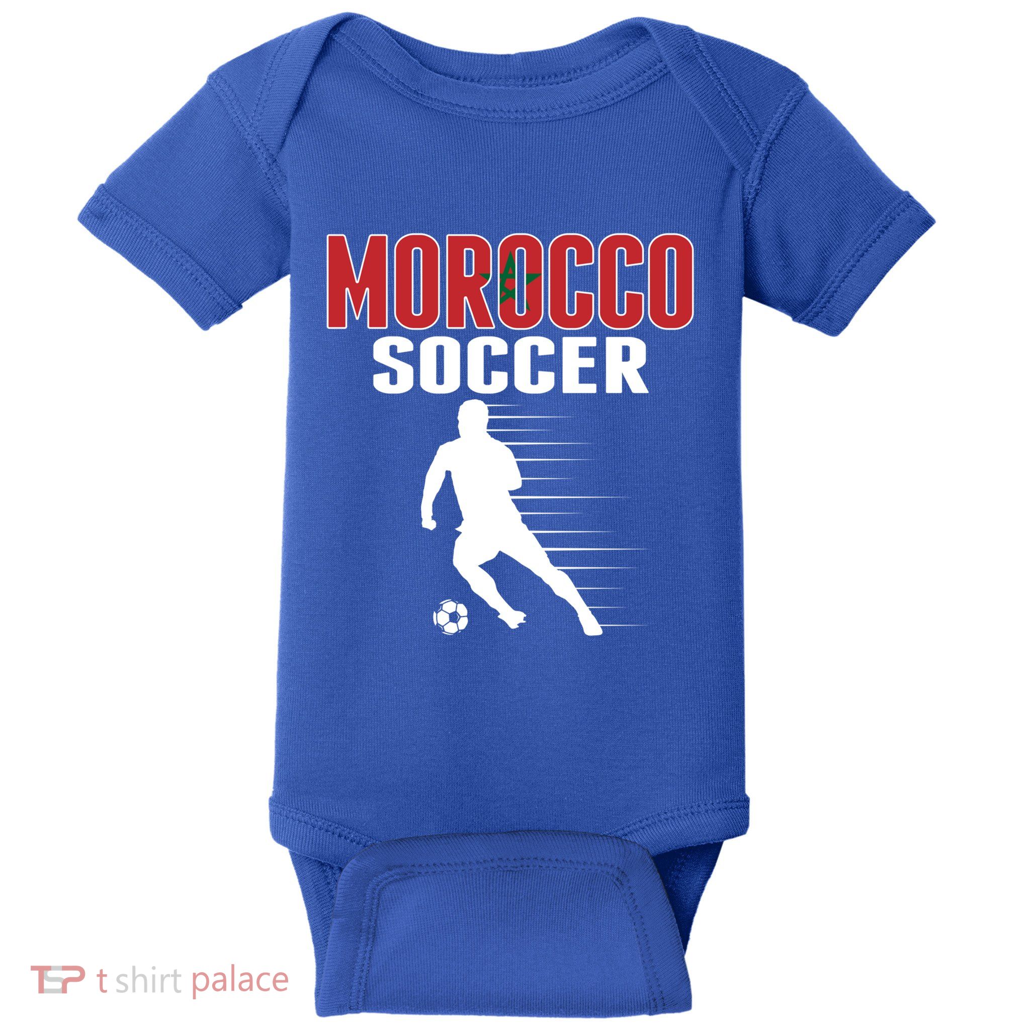 Morocco Soccer Fans Jersey Great Gift Moroccan Football Supporters Cool Gift Baby Bodysuit