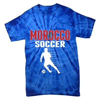 Morocco Soccer Fans Jersey Great Gift Moroccan Football Supporters Cool Gift Tie-Dye T-Shirt