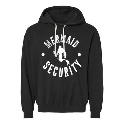 Mermaid Security Funny Swimming Costume Garment-Dyed Fleece Hoodie