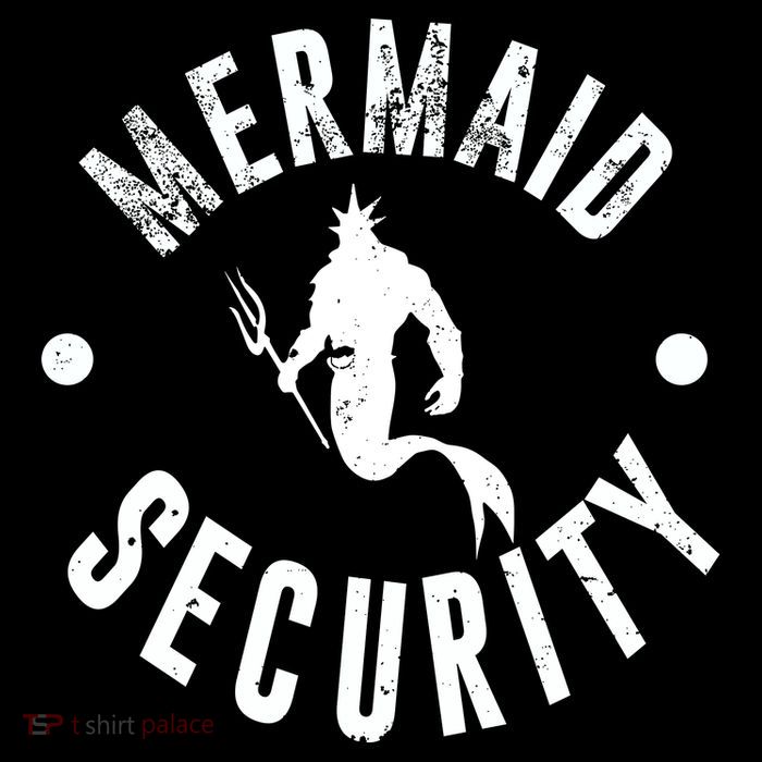 Mermaid Security Funny Swimming Costume T-Shirt