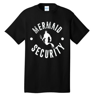 Mermaid Security Funny Swimming Costume Tall T-Shirt