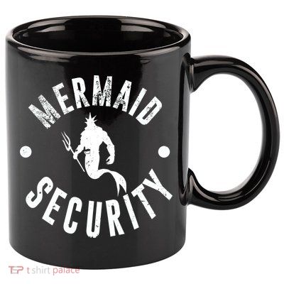 Mermaid Security Funny Swimming Costume 11oz C Handle Ceramic Mug
