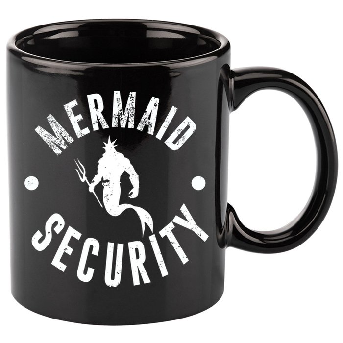 Mermaid Security Funny Swimming Costume 11oz C Handle Ceramic Mug