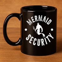 Mermaid Security Funny Swimming Costume 11oz C Handle Ceramic Mug