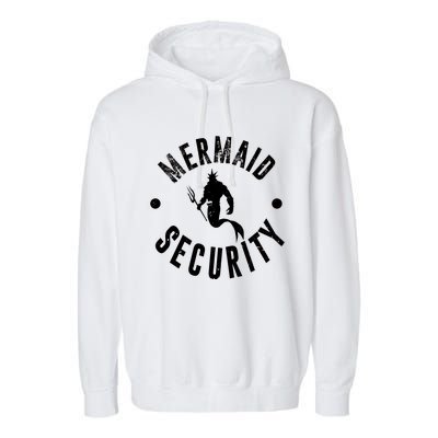 Mermaid Security Funny Swimming Costume Garment-Dyed Fleece Hoodie