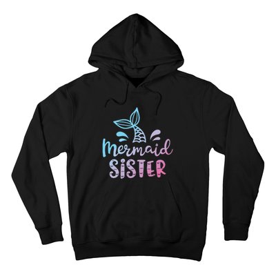 Mermaid Sister Funny Girls Family Matching Birthday Hoodie