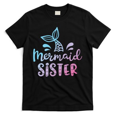 Mermaid Sister Funny Girls Family Matching Birthday T-Shirt