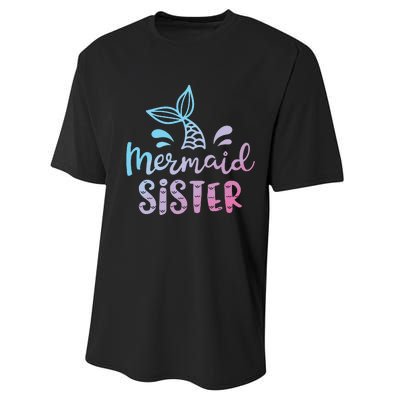 Mermaid Sister Funny Girls Family Matching Birthday Performance Sprint T-Shirt