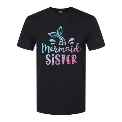 Mermaid Sister Funny Girls Family Matching Birthday Softstyle CVC T-Shirt