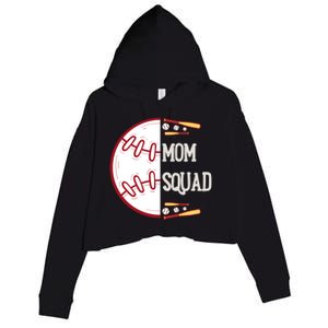 Mom Squad Great Gift Crop Fleece Hoodie