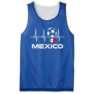 Mexico Soccer Gift Mexico Futbol Heartbeat Gift Gift Mesh Reversible Basketball Jersey Tank