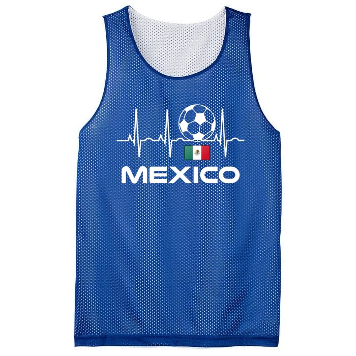 Mexico Soccer Gift Mexico Futbol Heartbeat Gift Gift Mesh Reversible Basketball Jersey Tank