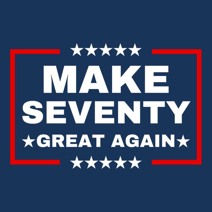 Make Seventy Great Again Funny Birthday Make 70 Great Again 16 in Basic Backpack
