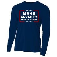 Make Seventy Great Again Funny Birthday Make 70 Great Again Cooling Performance Long Sleeve Crew