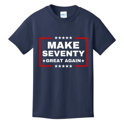 Make Seventy Great Again Funny Birthday Make 70 Great Again Kids T-Shirt