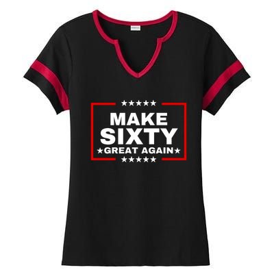 Make Sixty Great Again Ladies Halftime Notch Neck Tee