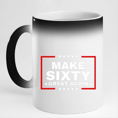 Make Sixty Great Again 11oz Black Color Changing Mug