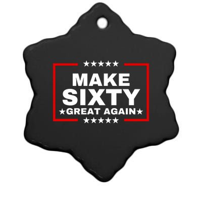 Make Sixty Great Again Ceramic Star Ornament