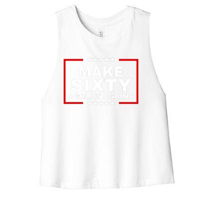 Make Sixty Great Again Women's Racerback Cropped Tank