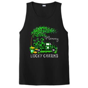 Mommy Shamrock Graphic Truck St Patricks Day PosiCharge Competitor Tank