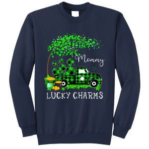 Mommy Shamrock Graphic Truck St Patricks Day Sweatshirt