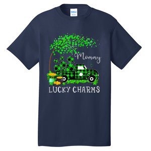 Mommy Shamrock Graphic Truck St Patricks Day Tall T-Shirt