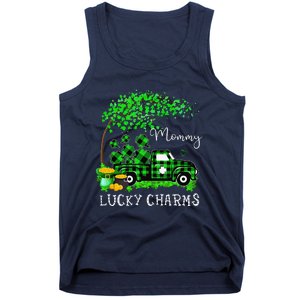 Mommy Shamrock Graphic Truck St Patricks Day Tank Top