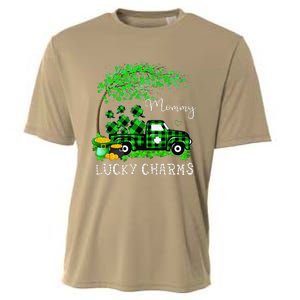 Mommy Shamrock Graphic Truck St Patricks Day Cooling Performance Crew T-Shirt