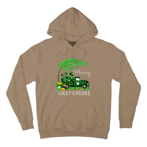 Mommy Shamrock Graphic Truck St Patricks Day Hoodie