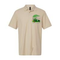 Mommy Shamrock Graphic Truck St Patricks Day Softstyle Adult Sport Polo