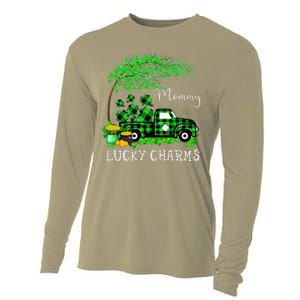 Mommy Shamrock Graphic Truck St Patricks Day Cooling Performance Long Sleeve Crew