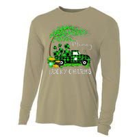 Mommy Shamrock Graphic Truck St Patricks Day Cooling Performance Long Sleeve Crew