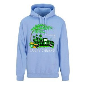 Mommy Shamrock Graphic Truck St Patricks Day Unisex Surf Hoodie