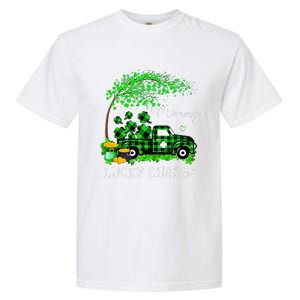 Mommy Shamrock Graphic Truck St Patricks Day Garment-Dyed Heavyweight T-Shirt