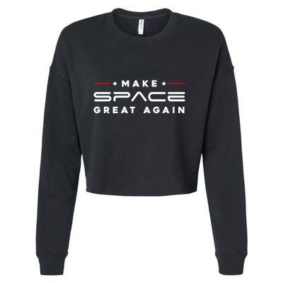 Make Space Great Again Trump 2024 Cropped Pullover Crew