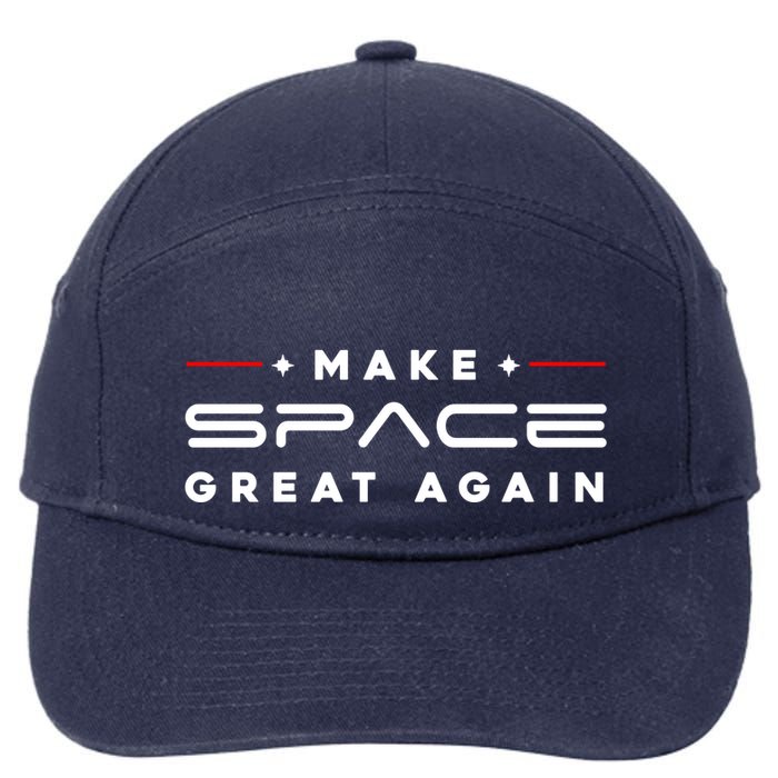 Make Space Great Again Trump 2024 7-Panel Snapback Hat