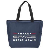 Make Space Great Again Trump 2024 Zip Tote Bag