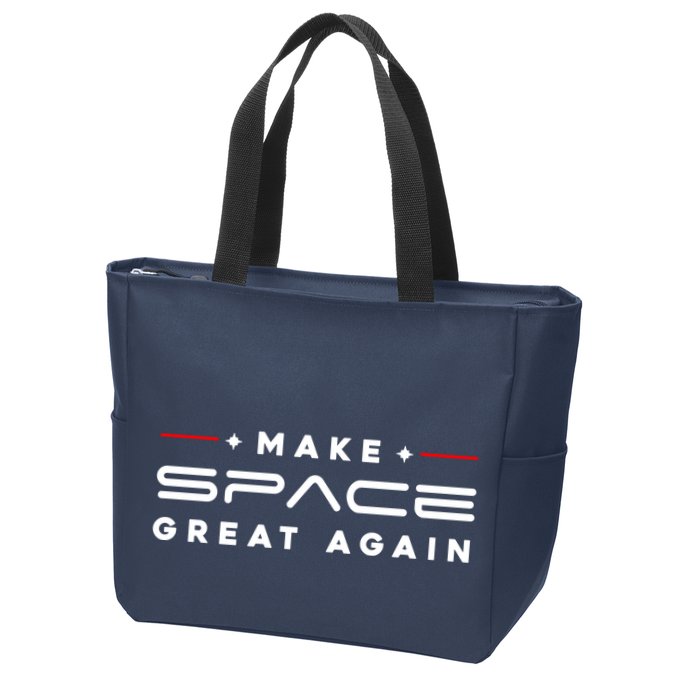 Make Space Great Again Trump 2024 Zip Tote Bag