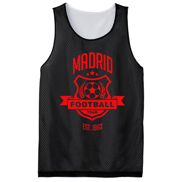 Madrid Spain Game Day Atletico Sport Soccer Fan Gift Mesh Reversible Basketball Jersey Tank