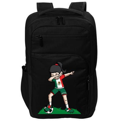 Mexico Soccer Girl Dabbing Impact Tech Backpack