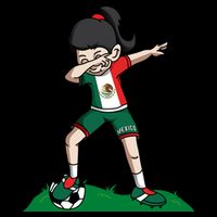 Mexico Soccer Girl Dabbing Impact Tech Backpack