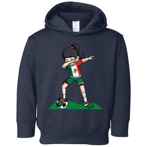 Mexico Soccer Girl Dabbing Toddler Hoodie