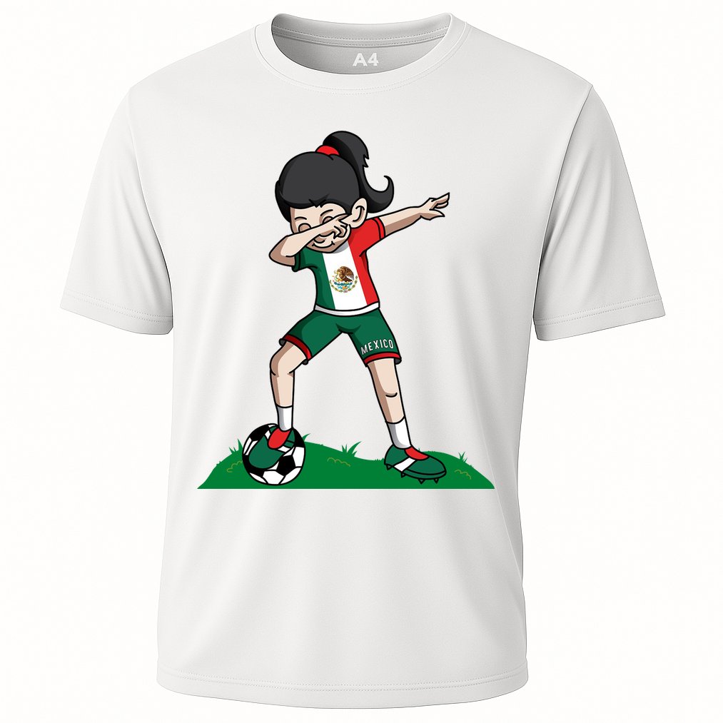 Mexico Soccer Girl Dabbing Performance Shirt