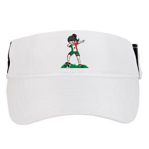 Mexico Soccer Girl Dabbing Adult Drive Performance Visor