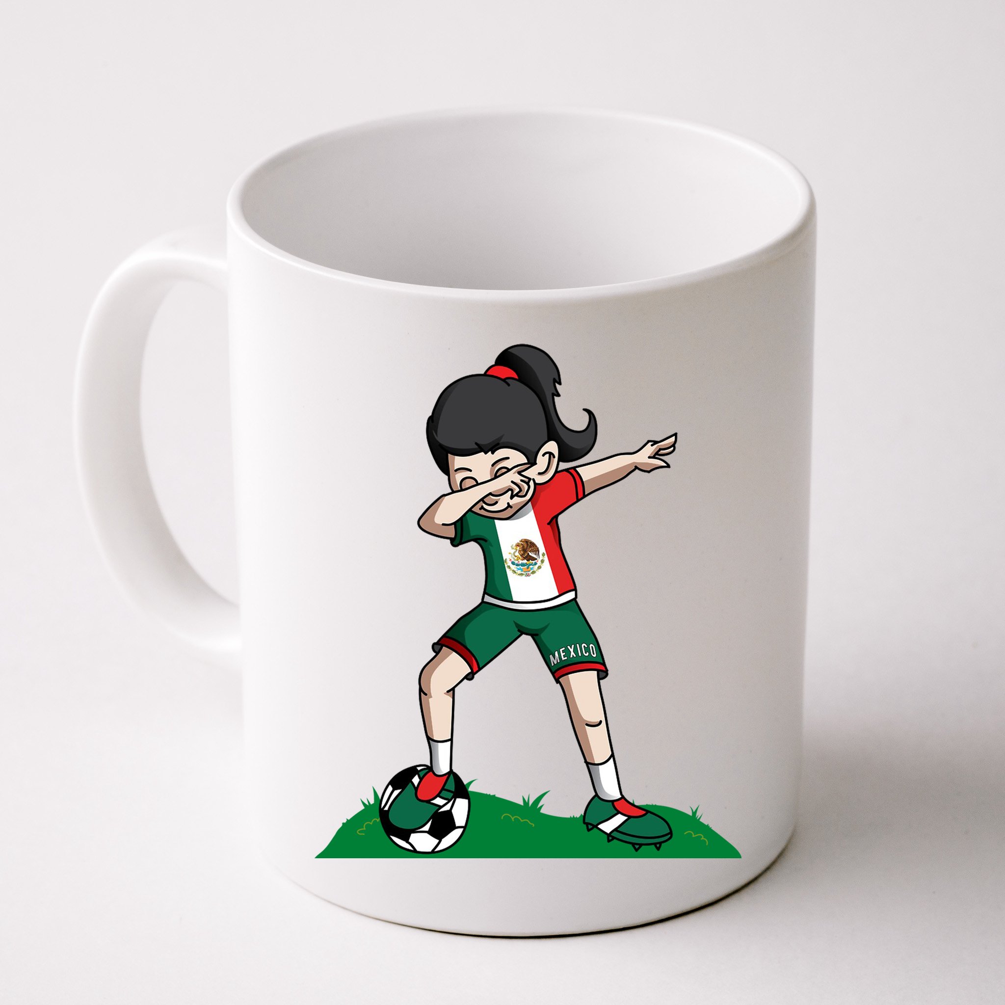 Mexico Soccer Girl Dabbing Mug