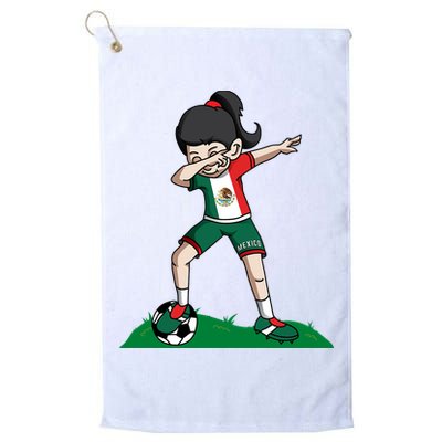 Mexico Soccer Girl Dabbing Golf Towel