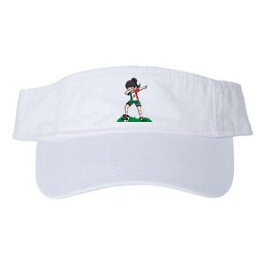 Mexico Soccer Girl Dabbing Valucap Bio-Washed Visor