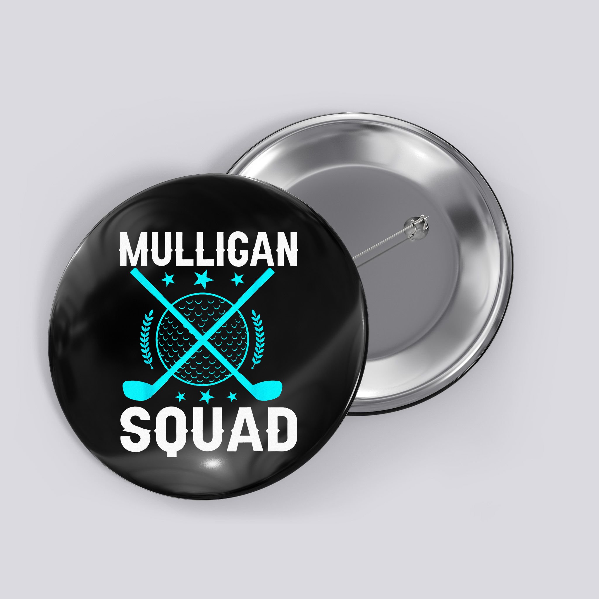 Mulligan Squad Golf Team Golfer Golfing Stocking Stuffer Button